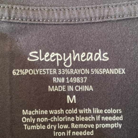 Sleepyheads gray white arrows Follow Your Dreams 2 piece pajamas set size M - Picture 4 of 8